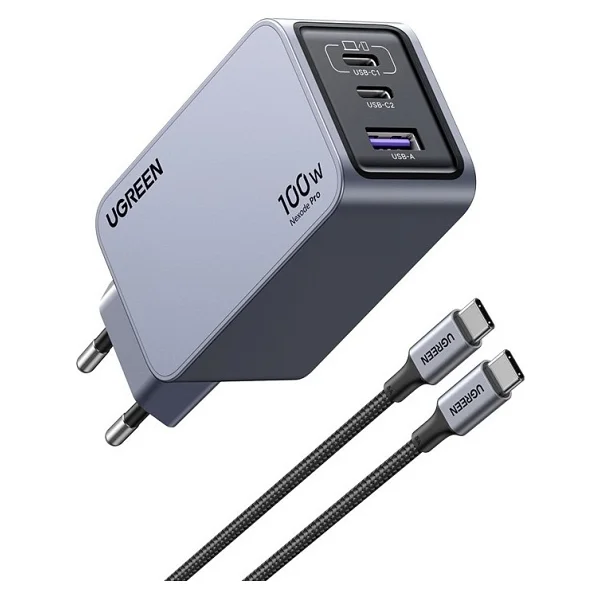 Ugreen Nexode Pro 100 W Type-C Kablolu Hızlı Şarj Aleti - Görsel 6