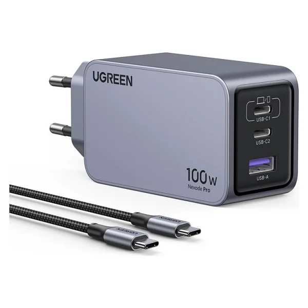 Ugreen Nexode Pro 100 W Type-C Kablolu Hızlı Şarj Aleti - Görsel 8