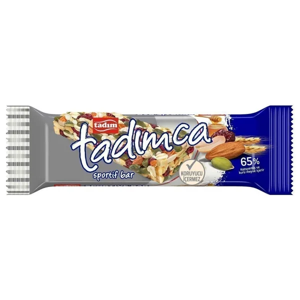 Tadım Sportif Bar 30 Gr 20 Li + Yer Fıstıklı Bar 30 Gr 20 Li Karma Paket - Görsel 4