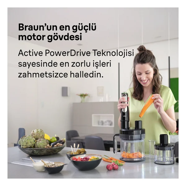 Braun Multiquick 9 Mq9187xlı 1200 W El Blender Seti - Görsel 3
