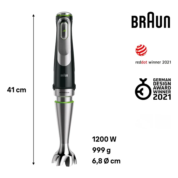 Braun Multiquick 9 Mq9187xlı 1200 W El Blender Seti - Görsel 4
