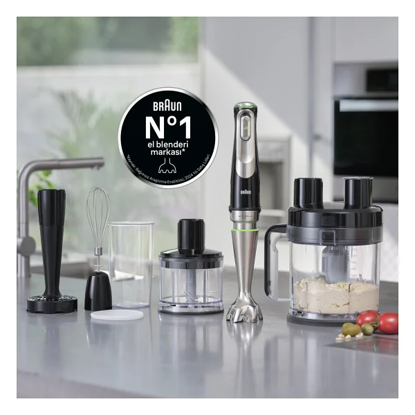 Braun Multiquick 9 Mq9187xlı 1200 W El Blender Seti - Görsel 8