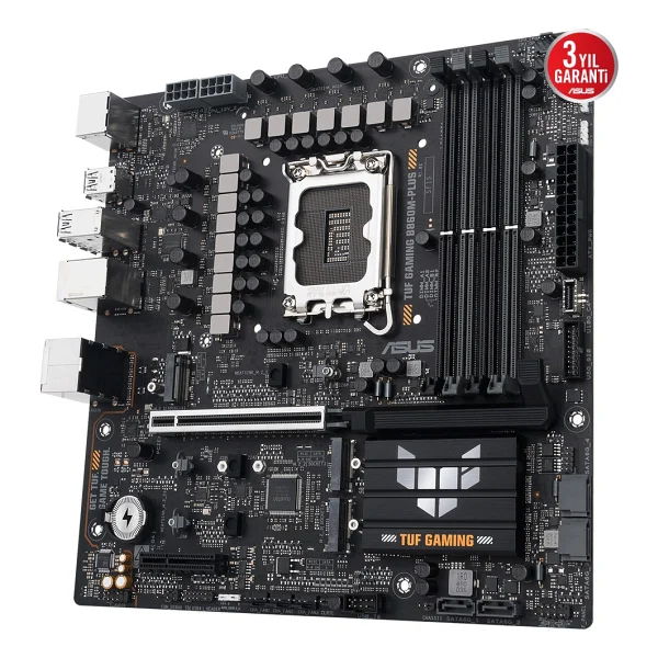 Asus Tuf Gaming B860m-Plus Wi-Fi Intel Lga1851 DDR5 Micro Atx Anakart - Görsel 8