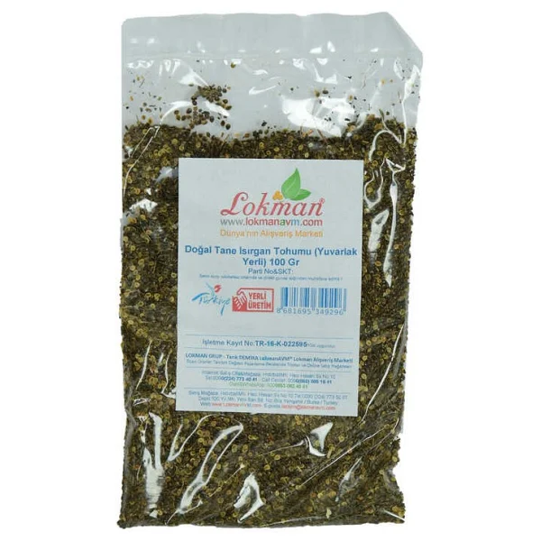 Lokmanavm Isırgan Tohumu Tane Doğal (Yuvarlak Yerli) 100 Gr Paket - Görsel 7