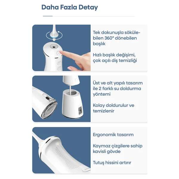 Whirtz Taşınabilir Ağız Duşu - Görsel 9