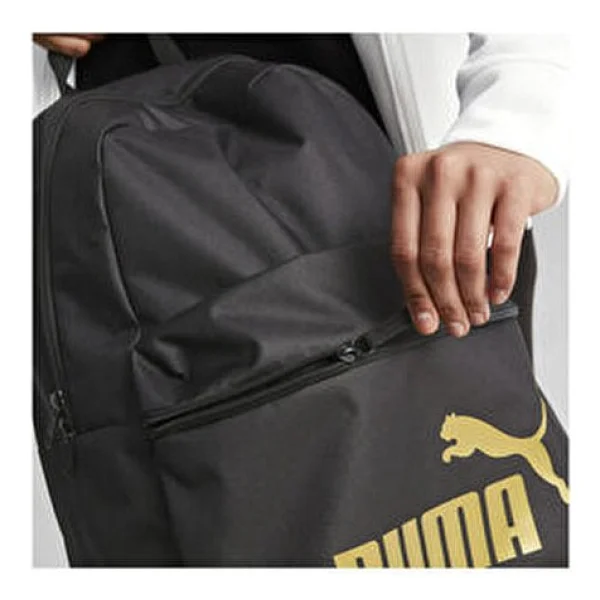 Puma Phase 075487-49 Siyah-Gold Sırt Çantası - Görsel 10