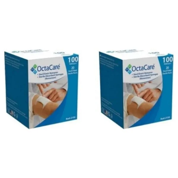 Octacare Steril Gaz Kompres 7,5 cm x 7,5 cm - 3 Kutu - 300 Adet - Görsel 4