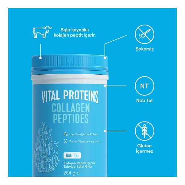 Vital Proteins Collagen Peptides 284 Gr Toz - Görsel 3