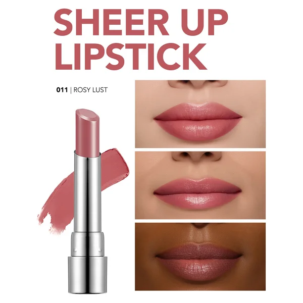 Flormar Sheer Up Parlak Bitişli Nemlendirici 011 Rosy Lust Stick Ruj - Görsel 2