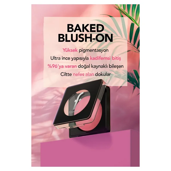 Flormar Baked Blush On Yüksek Pigmentli & Mat Bitişli Allık - Görsel 2