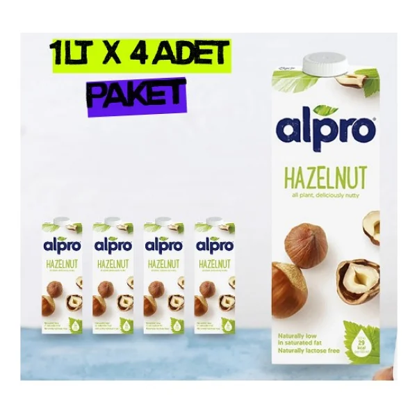 Alpro Fındık Sütü 1 Lt 4'lü - Görsel 8