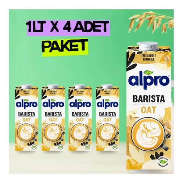 Alpro Barista Yulaf Sütü 1 Lt X 4 Adet - Görsel 7