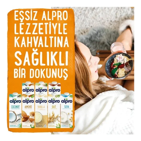 Alpro Şekersiz Badem Sütü 1 Lt 4'lü - Görsel 3