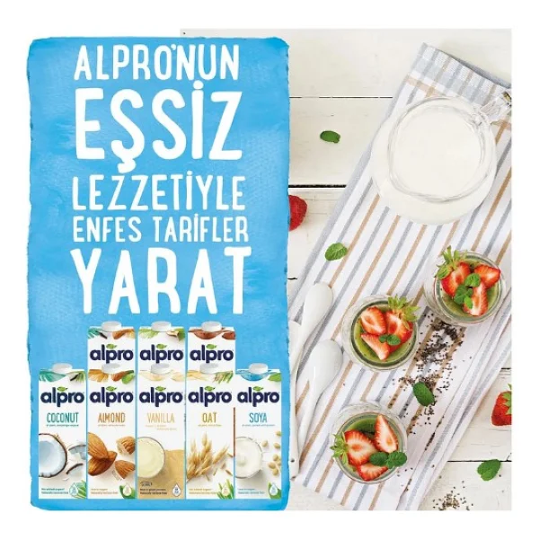 Alpro Şekersiz Badem Sütü 1 Lt 4'lü - Görsel 5