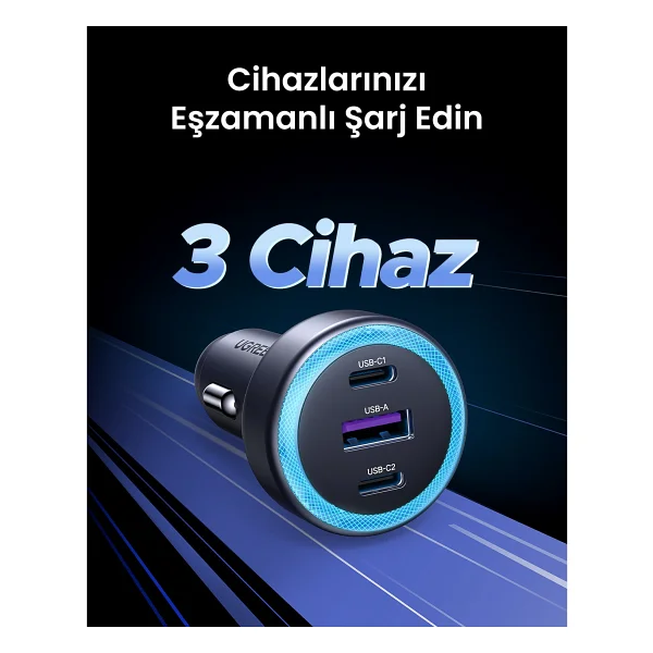 Ugreen 45843 30 W Hızlı Araç Şarj Aleti - Görsel 4