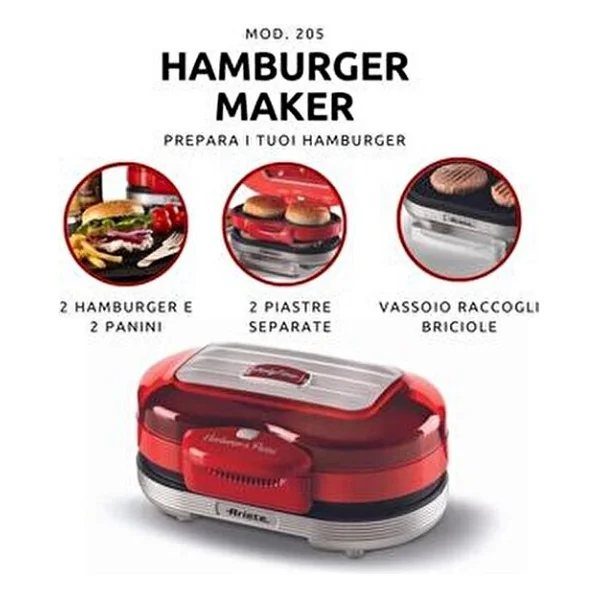 Ariete Party Time Hamburger Makinesi - Görsel 9