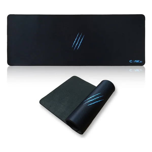 Claw's Soft 90x40cm Mikrofiber Yüzey - Kaydırmaz Kauçuk Zemin - 3mm Kalınlık - 360 Derece Dikiş - Kolay Temizlenebilir XXL Mousepad - Siyah - 40 X 90 Cm - Görsel 5