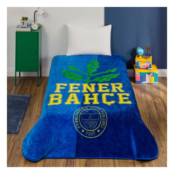 Taç Lisanslı Fenerbahçe Palamut 160x220 Cm Tek Kişilik Battaniye - Görsel 2