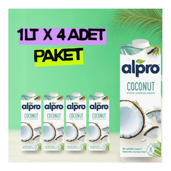 Alpro Hindistan Cevizi Sütü 1 Lt 4'lü - Görsel 6