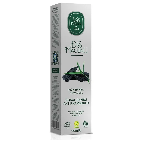 Eyüp Sabri Tuncer Doğal Bambu Aktif Karbonlu Beyazlatıcı 90 Ml Florürsüz Diş Macunu - Görsel 6