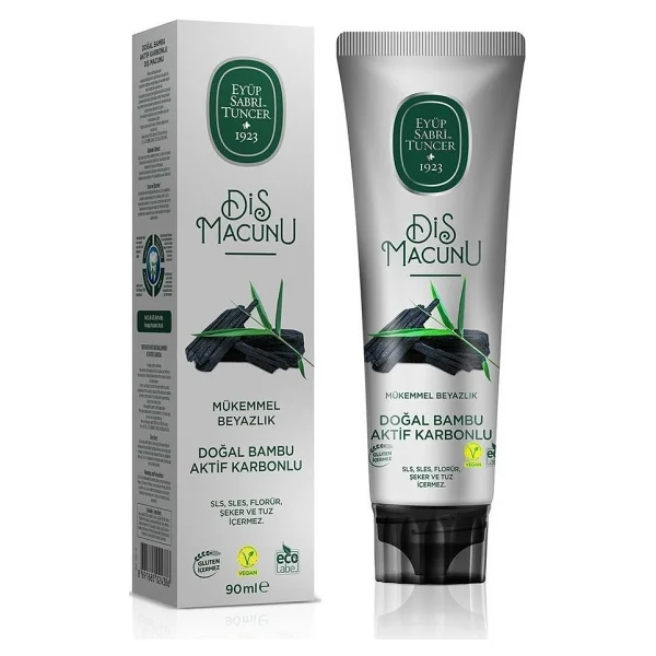 Eyüp Sabri Tuncer Doğal Bambu Aktif Karbonlu Beyazlatıcı 90 Ml Florürsüz Diş Macunu - Görsel 4
