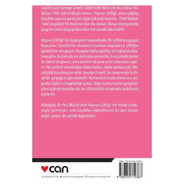 Hayvan Çiftliği - George Orwell Can Yayınları - Görsel 3