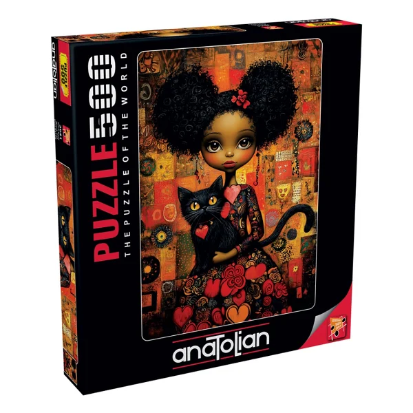 Anatolian Kara Kedi 500 Parça Puzzle 3641 - Görsel 2