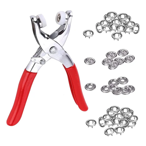 Metal Çıtçıtlı Düğme Pensesi Ve Düğmesi (25 Set) - Lisinya - Görsel 3