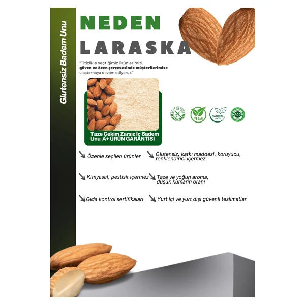 Laraska 1 Kg Badem Unu - Görsel 6