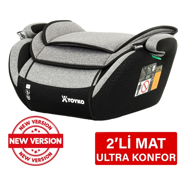 Yoyko Premium Booster I-Size 15-36 Kg Oto Koltuğu Yükseltici - Görsel 6