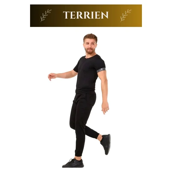 Premium Seri Terleme Hızlandırıcı Rahat Şık Destekleyici Kısa Kol Termal Sauna Eşofman Takım - Görsel 4