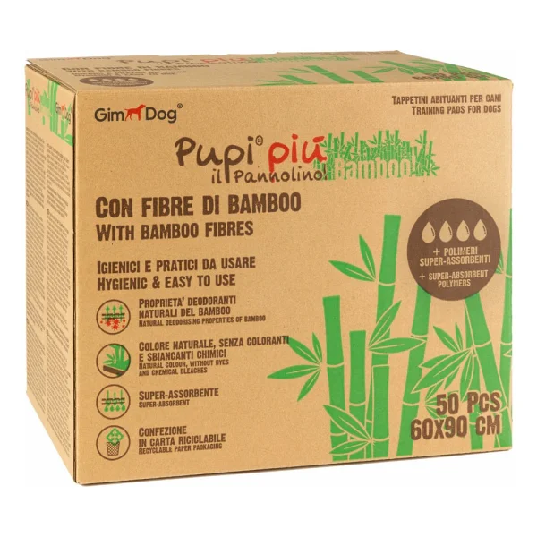 Gimdog Pupi Piu Bamboo Köpek Çiş Eğitim Pedi 60x90cm (50'li) - Görsel 2