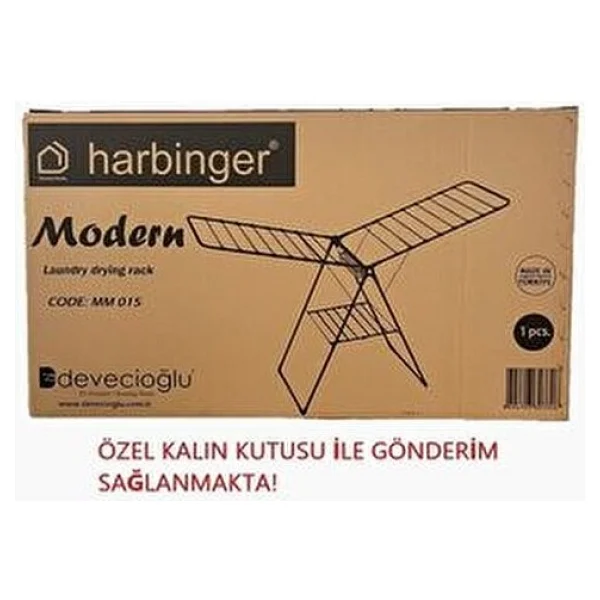 Devecioğlu Harbinger Modern Kalın Borulu Çamaşır Kurutma Askılığı 20m Kapasite İle Pratik Kullanım - Görsel 6