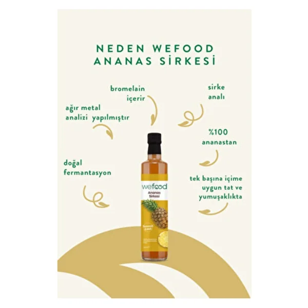 Wefood Ananas Sirkesi 500 Ml 2'li - Görsel 2