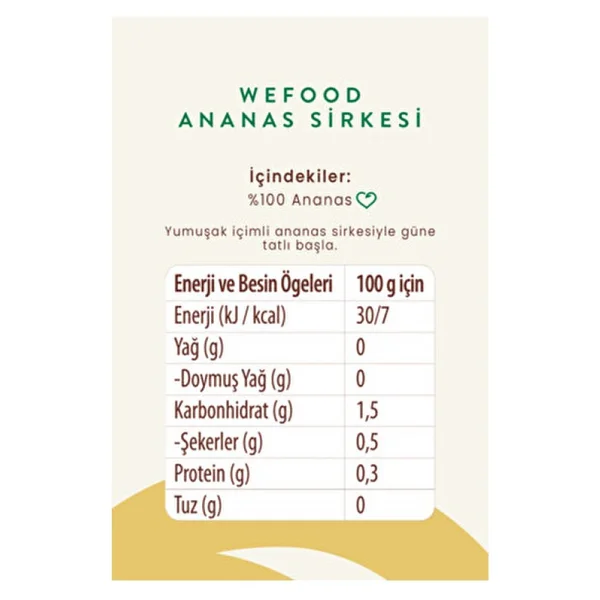 Wefood Ananas Sirkesi 500 Ml 2'li - Görsel 5