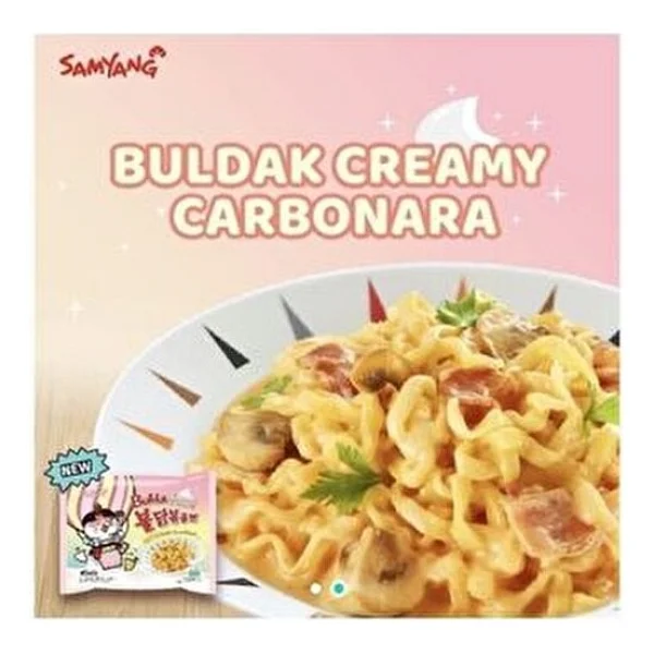 Samyang Buldak Cream Carbonara Hot Chicken Flavor 140 Gr - Görsel 2