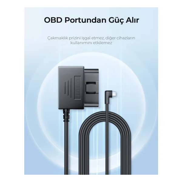 Azdome Obd Hardwire Kit Type-C Giriş 7/24 Park Modu Destekli Güç Adaptörü - Görsel 9