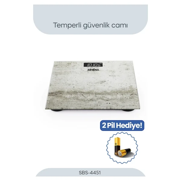 Sinbo Sbs-4451 Cam Dijital Baskül - Görsel 5
