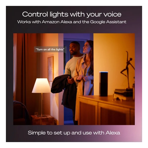 Philips Hue 1100 Renkli Ambiyans 11 W-75 W E27 2'li Akıllı LED Ampul + Bridge Pro Başlangıç Seti - Görsel 7