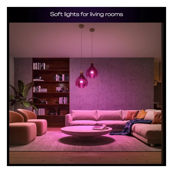 Philips Hue 1100 Renkli Ambiyans 11 W-75 W E27 2'li Akıllı LED Ampul + Bridge Pro Başlangıç Seti - Görsel 8
