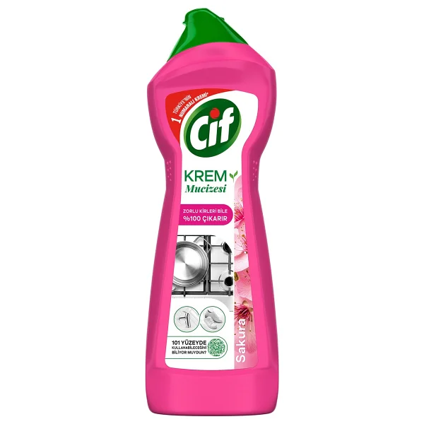 Cif Krem Sakura Mutfak Banyo Temizleyici 750 Ml - Görsel 2