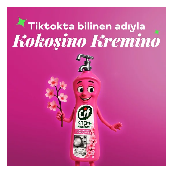 Cif Krem Sakura Mutfak Banyo Temizleyici 750 Ml - Görsel 7