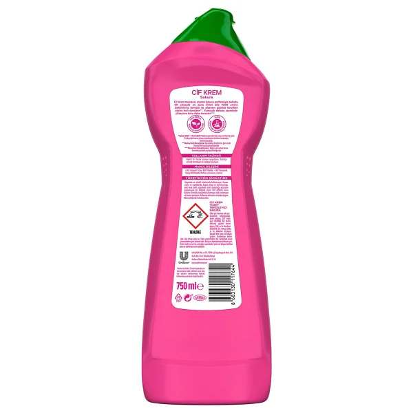 Cif Krem Sakura Mutfak Banyo Temizleyici 750 Ml - Görsel 9