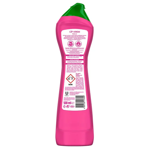 Cif Krem Sakura Mutfak Banyo Temizleyici 500 Ml - Görsel 9