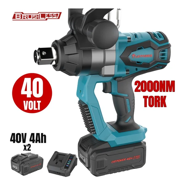 Catpower 4429 Kömürsüz Akülü Somun Sıkma 1'' Li-Ion 40v - Görsel 2