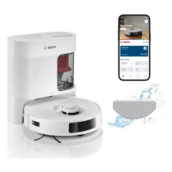 Bosch Spotless Advanced Bcrd2w Çöp İstasyonlu Akıllı Robot Süpürge - Görsel 3
