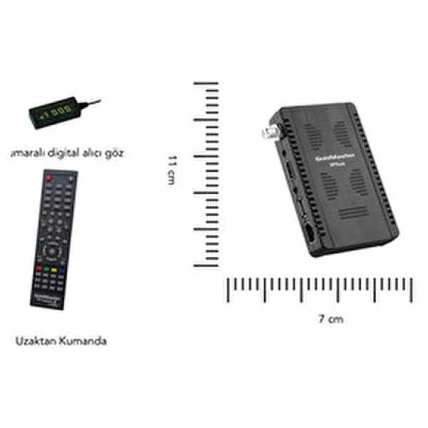 Goldmaster Iplus Mini Hdmı Çıkışlı HD Pvr Kayıt Dijital Uydu Alıcısı USB Girişi İle - Görsel 3