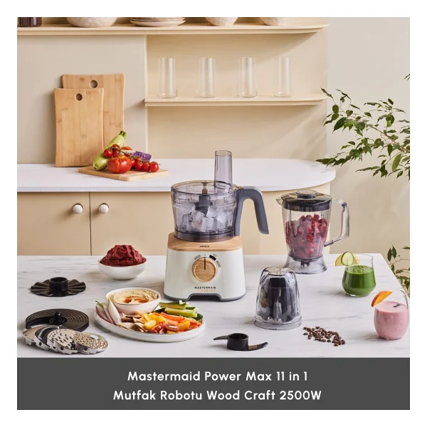 Karaca Mastermaid Power Max 11in1 2500 W Mutfak Robotu - Görsel 3