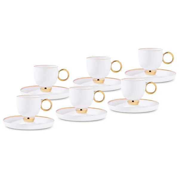 Aryıldız Margaux Gold 6 Kişilik Kahve Fincan Takımı - Görsel 3