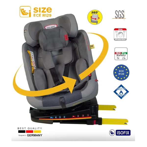 Holmer Kids Maxi Protect Aero 3d Gri 0-36 Kg Oto Koltuğu - Görsel 2
